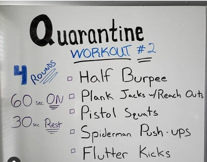 Quarantine workout, boxing, kickboxing and tae kwon do curriculums #2 (with 2 days of content)